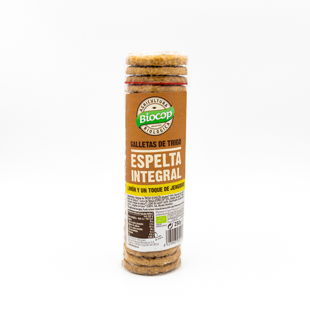 Biocop Galleta Espelta Jengibre Limon