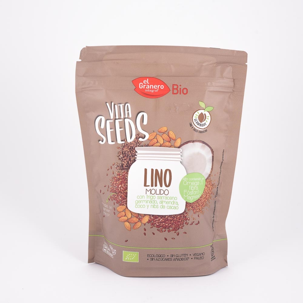 Granero Vitaseeds Lino,sarraceno, Almendras Y Cacao