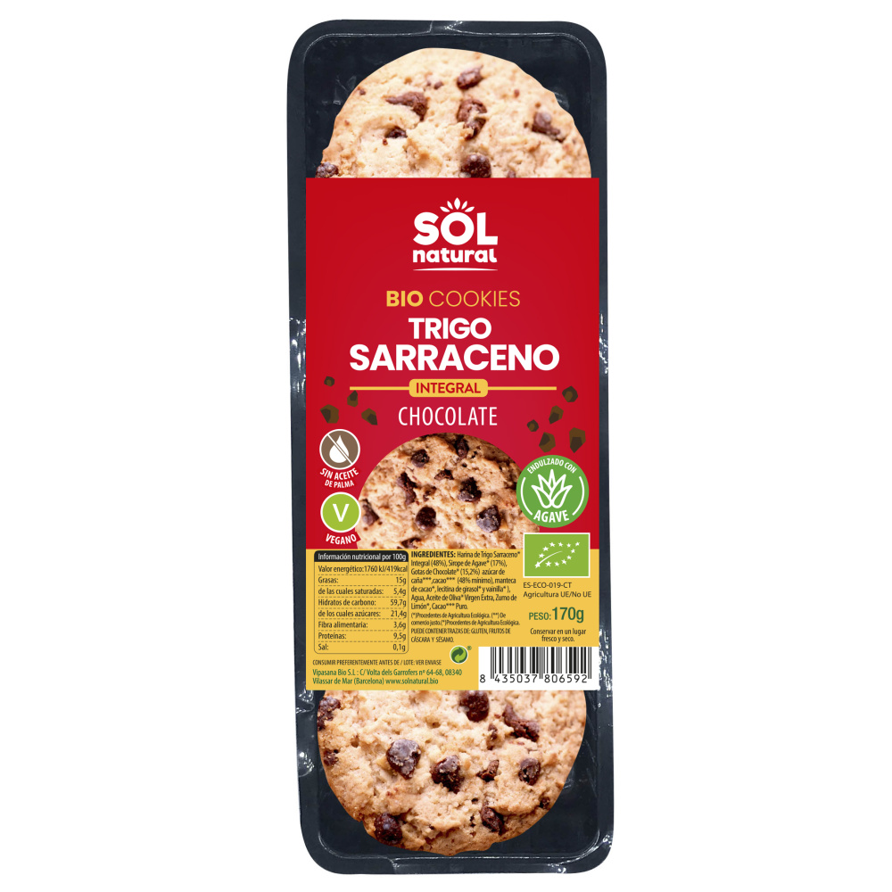 Solnatural Cookies Trigo Sarraceno