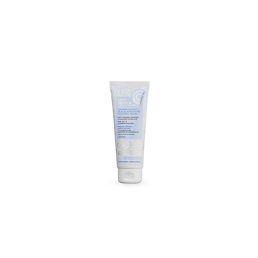 Natura Siberica Bio Mascarillla Exfoliante Negra Purificante