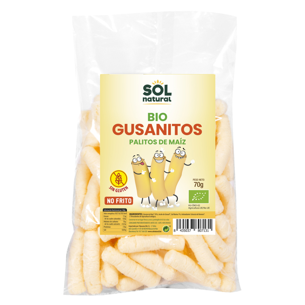 Solnatural Gusanitos Maiz Gigantes