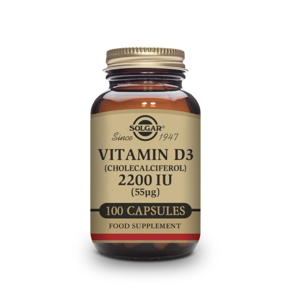 Solgar Vitamina D3 2200 Ui 100 Caps.