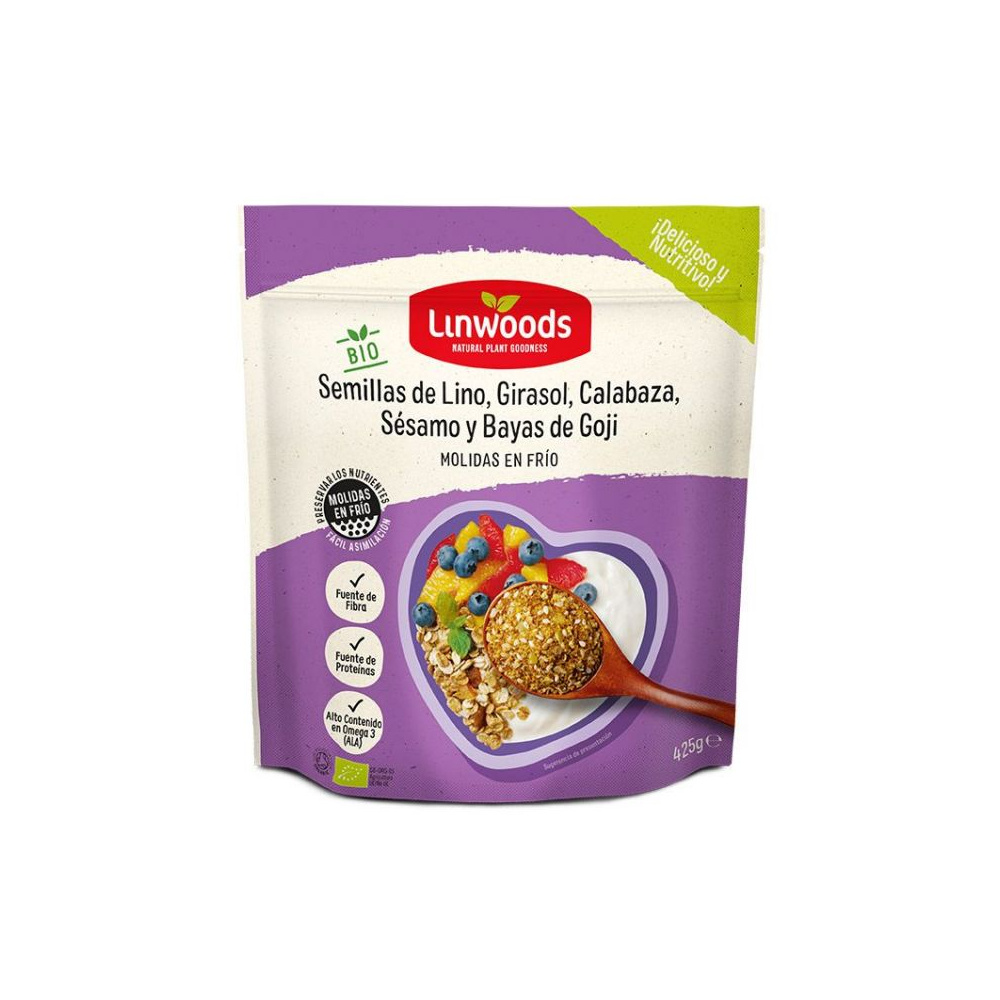 Linwoods Semillas Lino, Girasol, Calabaza, Chia Y Goji 425 Gr.