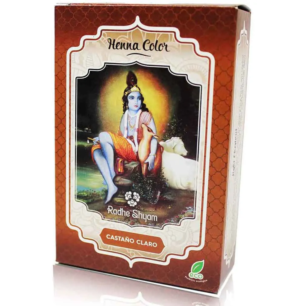 Radhe Shyam Henna Polvo Castaño Claro