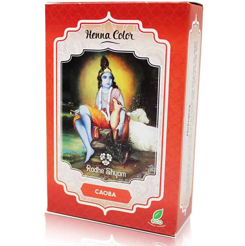 Radhe Shyam Henna Polvo Caoba