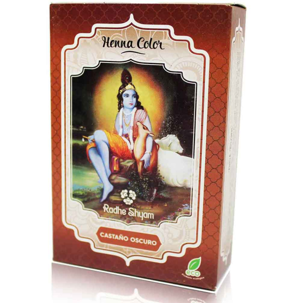 Radhe Shyam Henna Polvo Castaño Oscuro