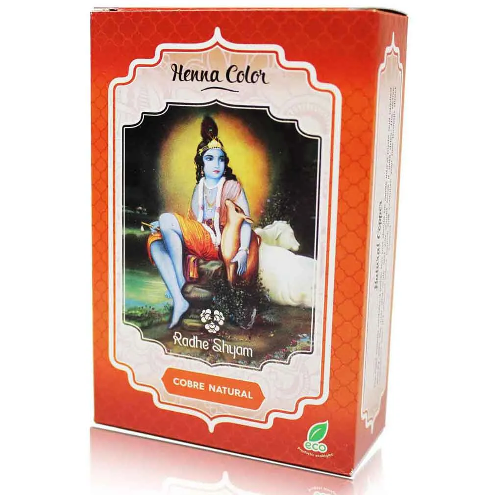 Radhe Shyam Henna Polvo Cobre