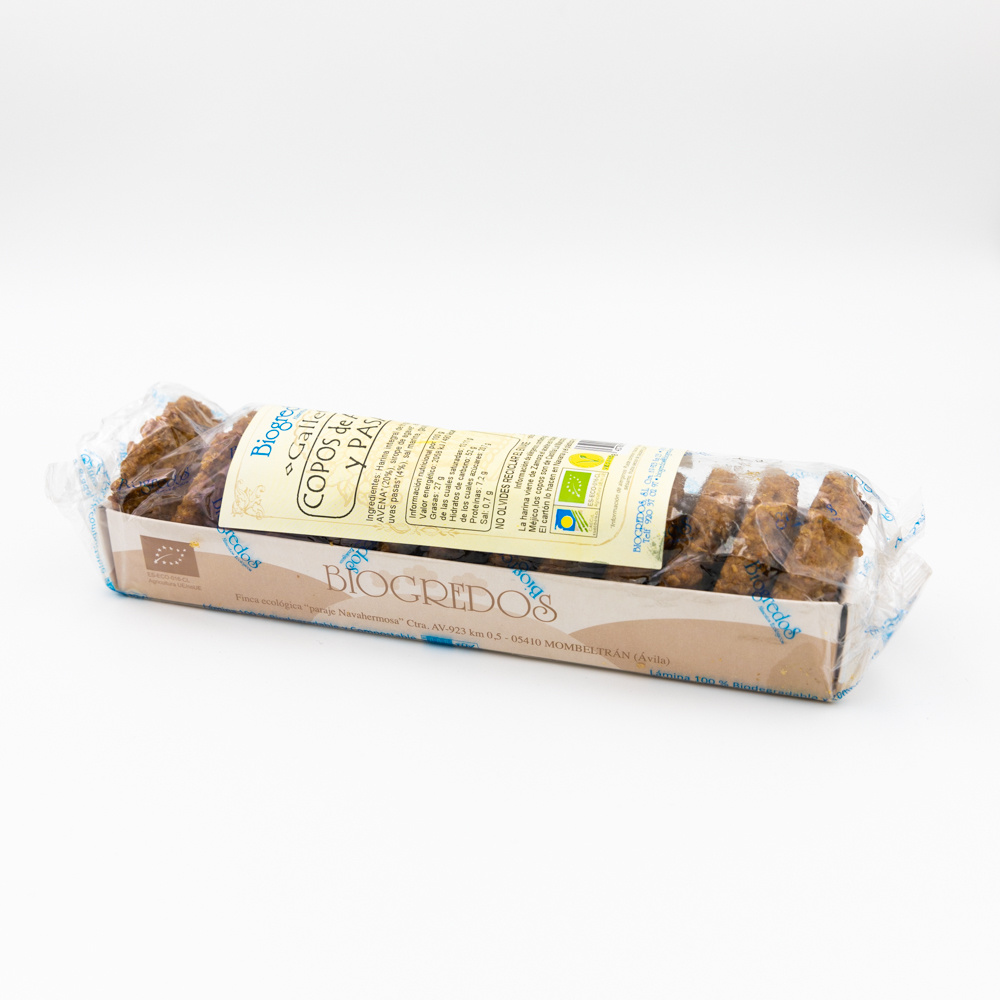 Biogredos Galletas Copos, Pasas Avena