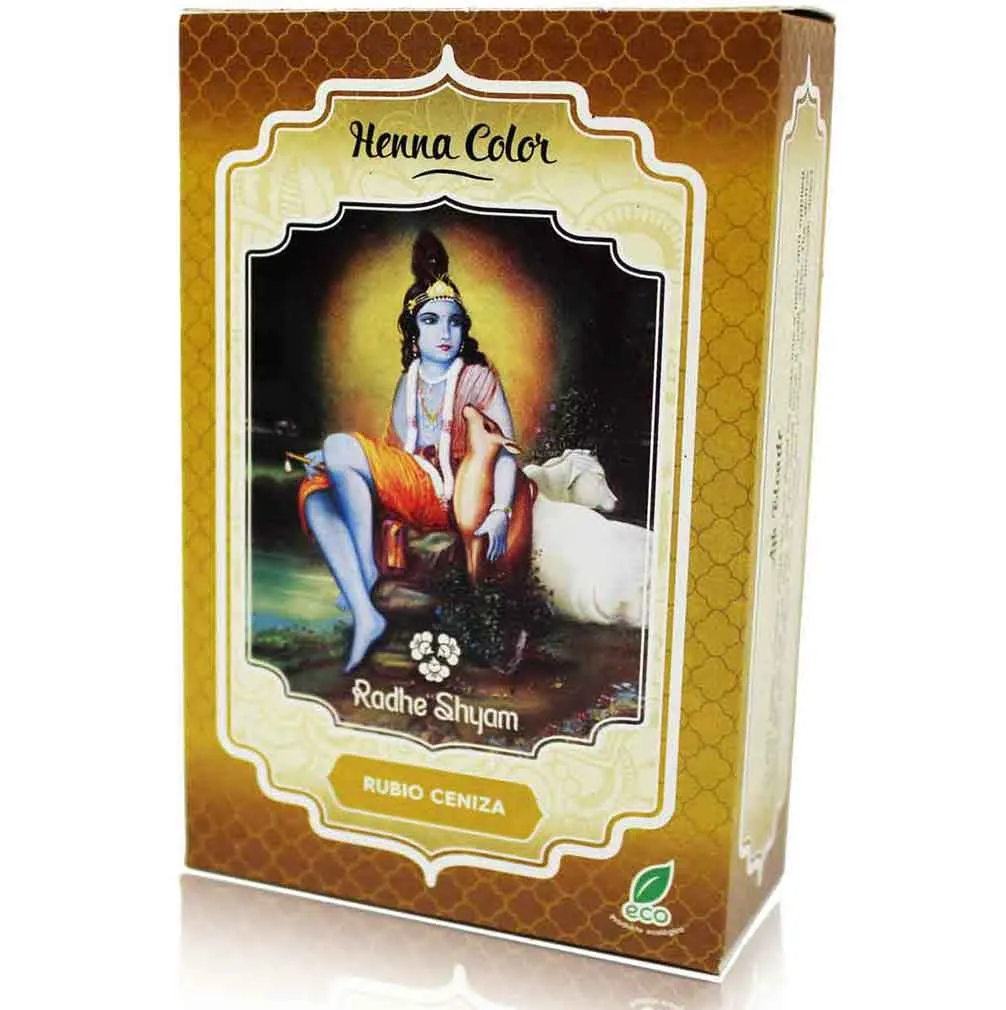 Radhe Shyam Henna Polvo Rubio Ceniza