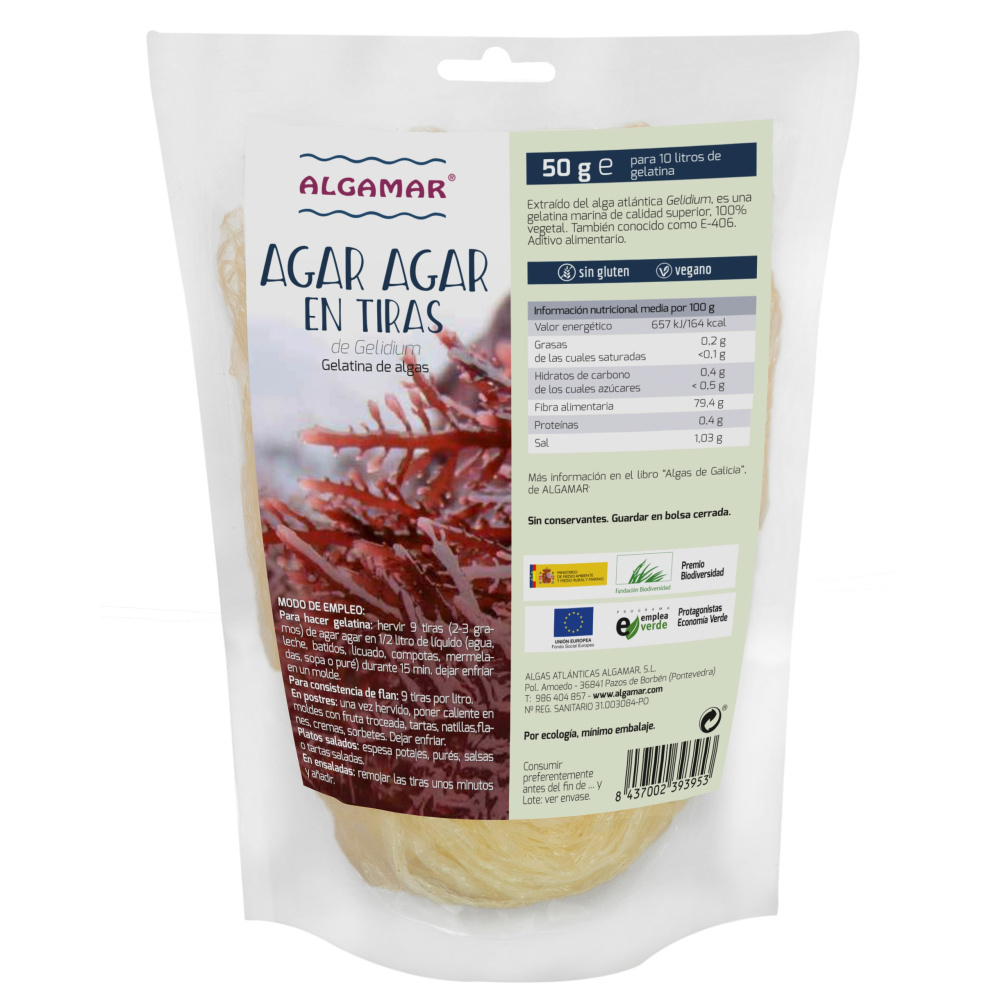 Algamar Agar Agar Tiras 50 G