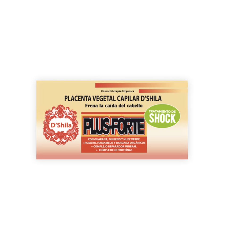 D´shila Ampolla Placenta Caja De 4 Plus Forte Reparador