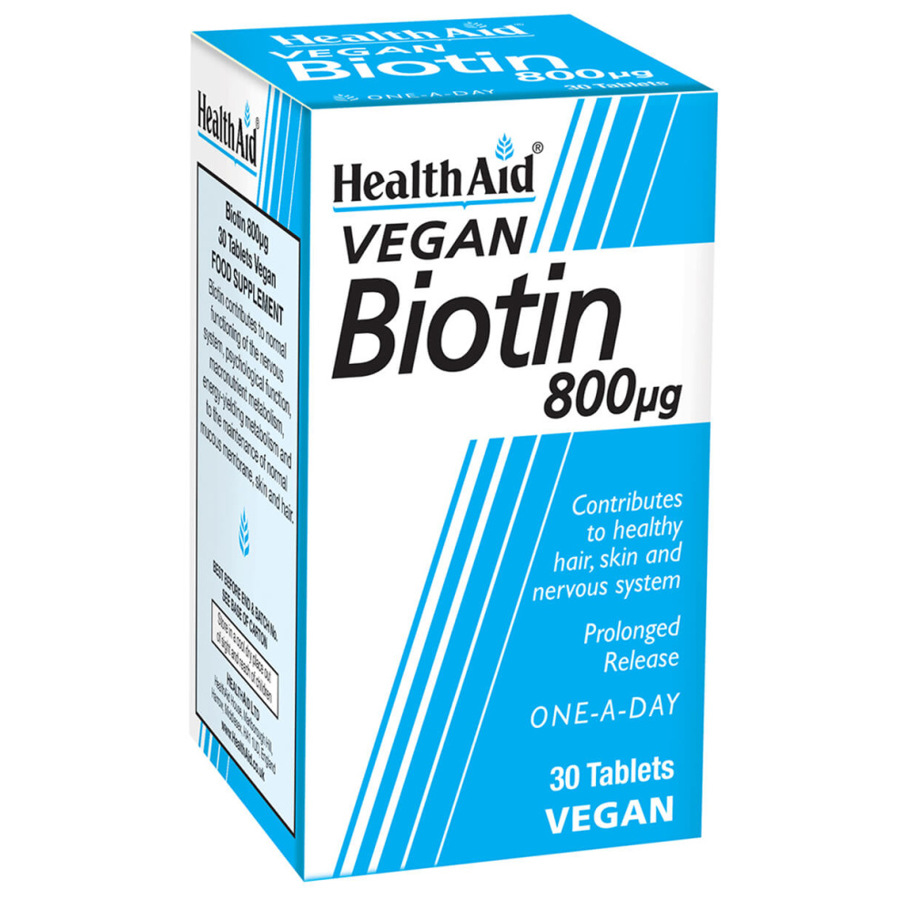 Health Aid Biotin 800 Ug 30 Tabletas