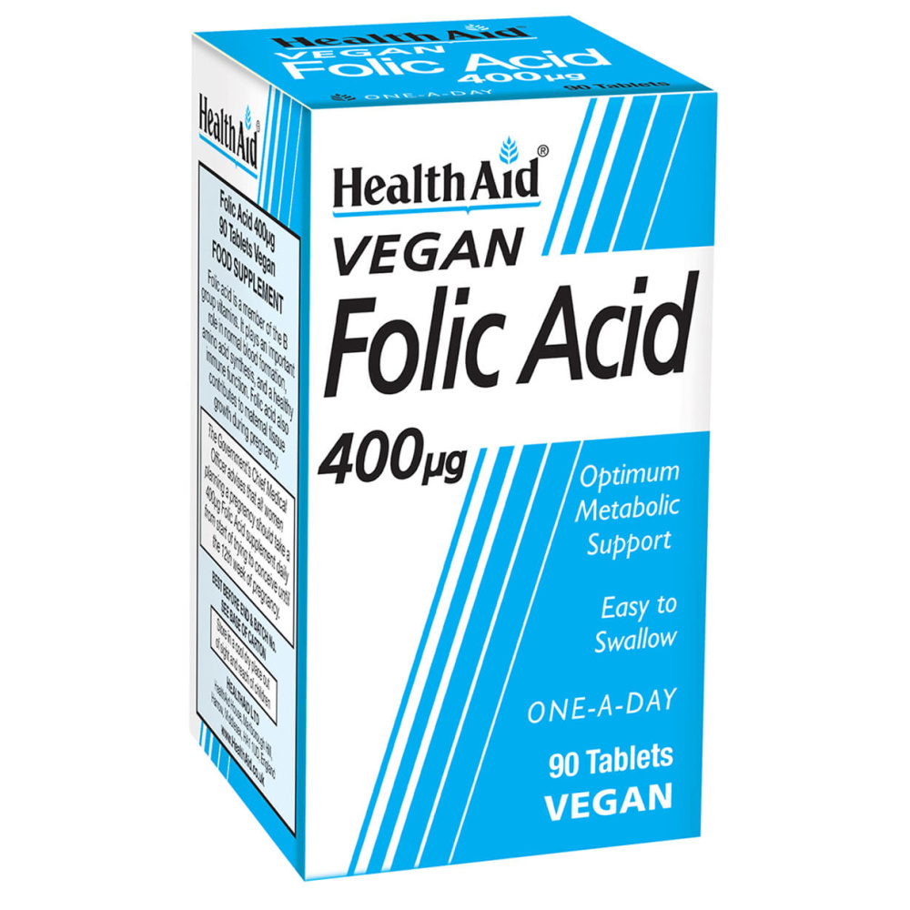 Health Aid B9 Acido Folico 400 U. 90 Comp.