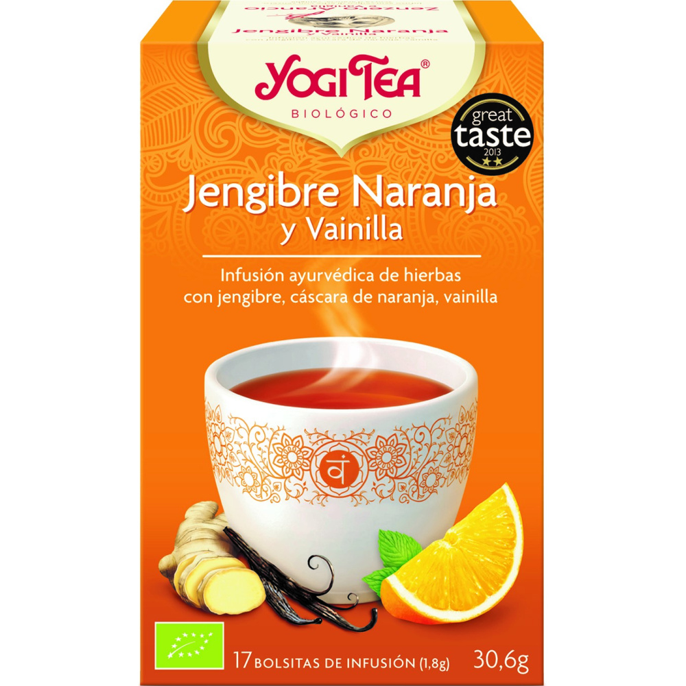 Yogi Tea Jengibre, Naranja Y Vainilla