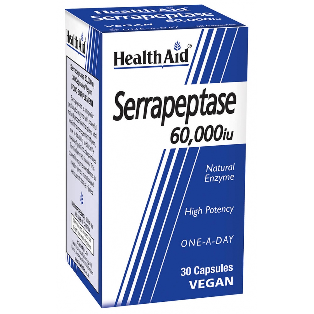 Health Aid Serrapeptasa 60000ui 30 Cap. Descatalogado