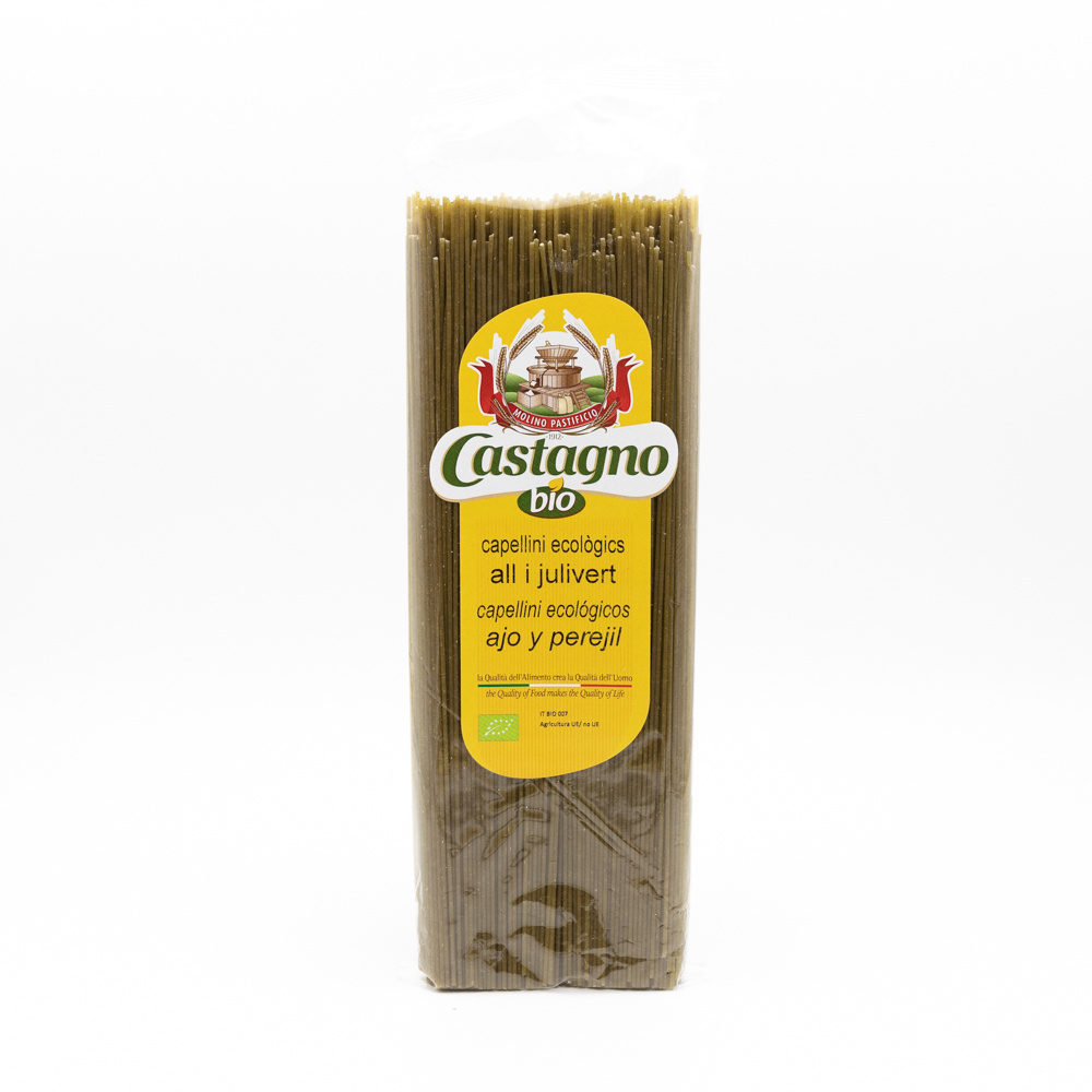 Castagno Espagueti Ajo Y Peregil Bio