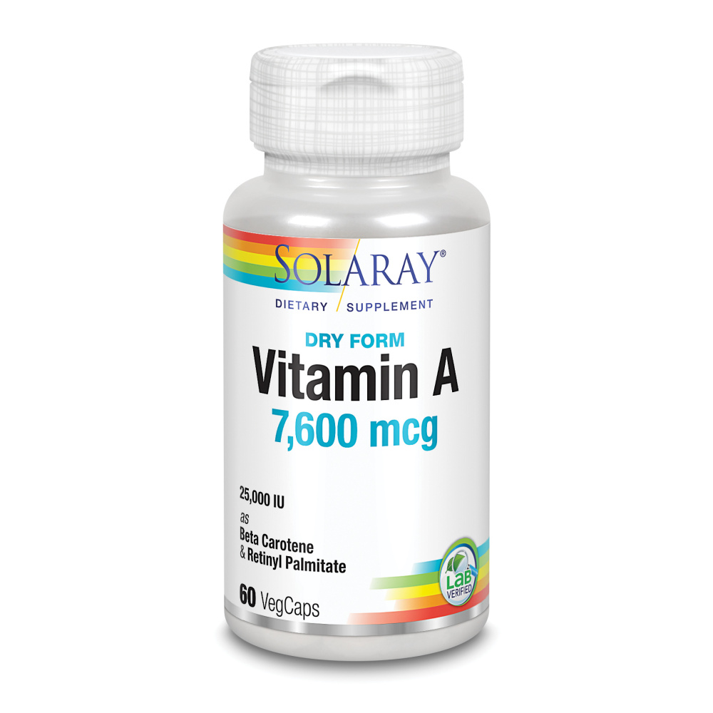 Solaray Vitamina A 60 Vegcaps 3000 Mcg