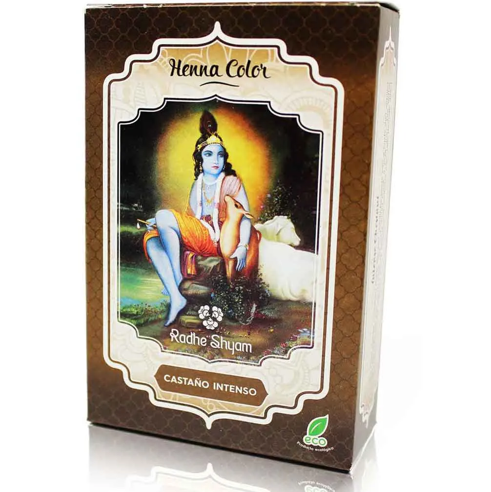 Radhe Shyam Henna Polvo Castaño Intenso