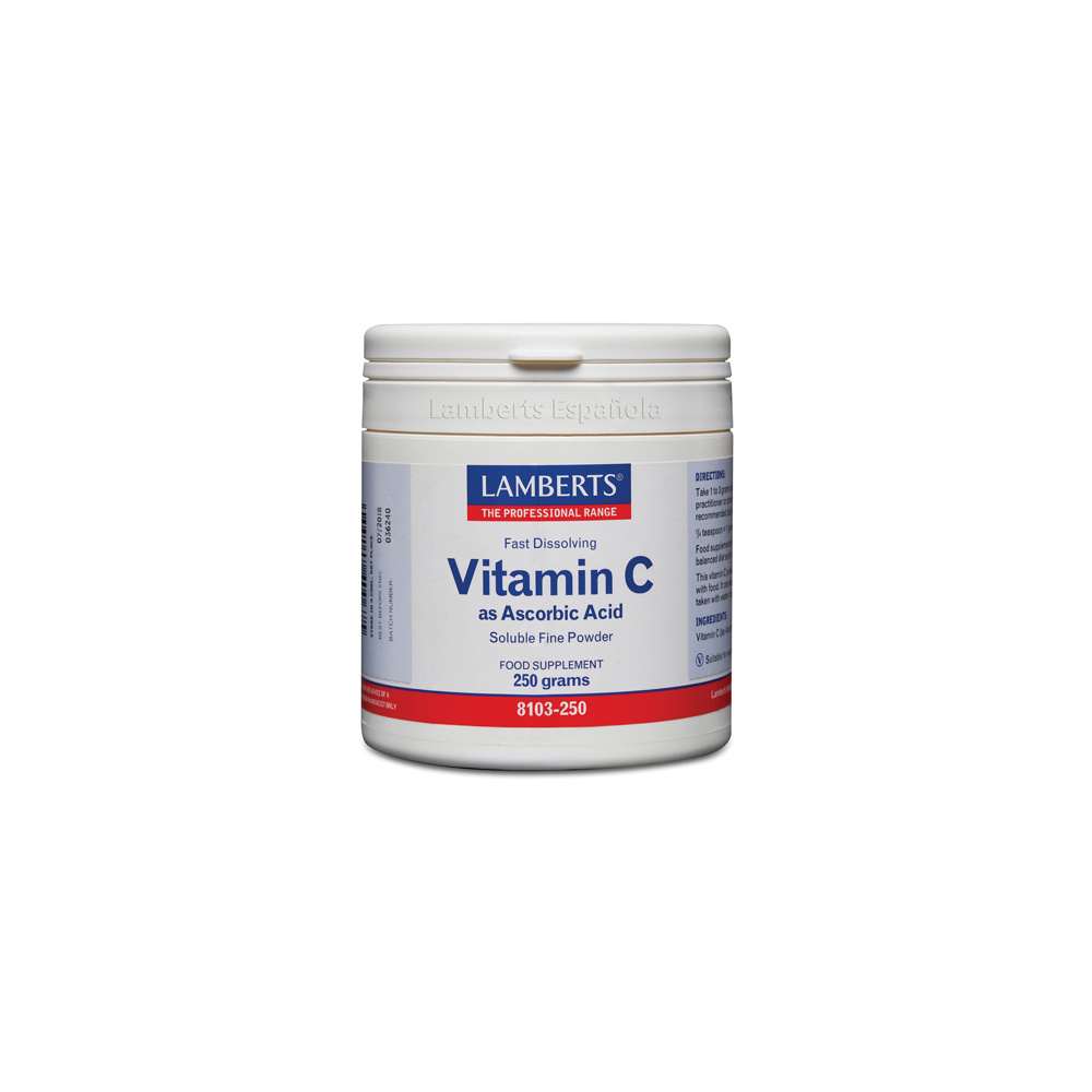 Lamberts Vitamina C Polvo Acido Ascorbico 250 Gr