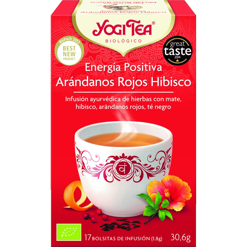 Yogi Tea Energia Positiva Arandanos Hibisco
