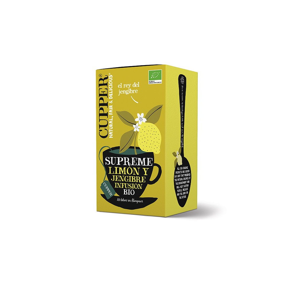 Cupper Infusion Limon Jengibre 20 Sobres 50gr