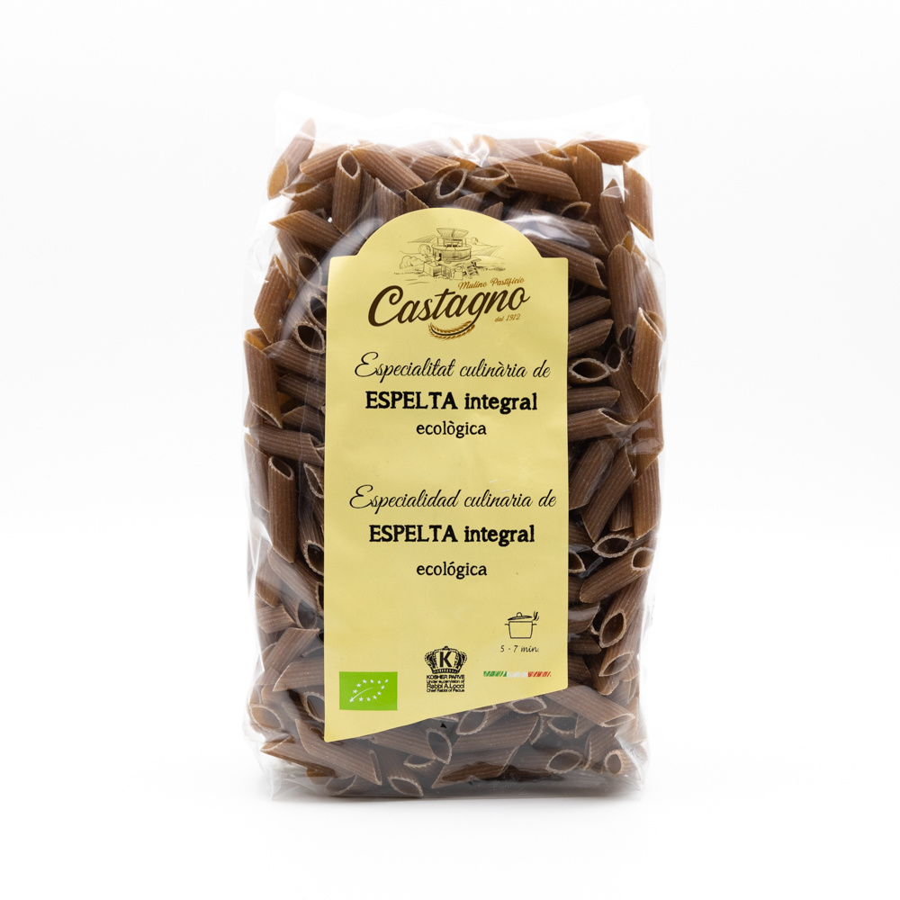 Castagno Macarrones Integrales Espelta Bio 500g