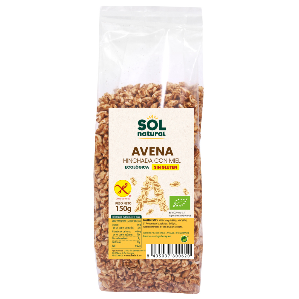 Solnatural Avena Hinchada S/g