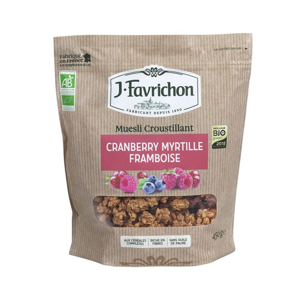 Favrichon Muesli Mirtilo Arandanos Frambuesa