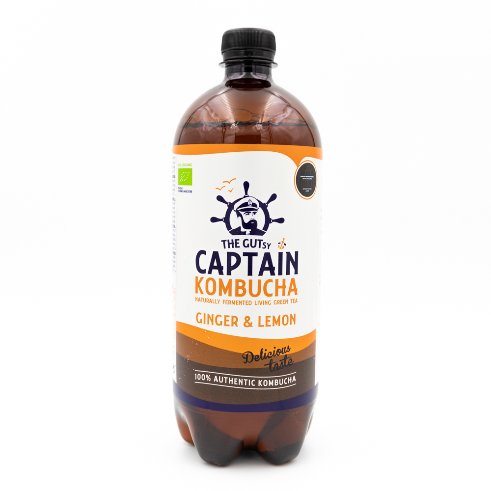 Captain Kombucha 1 L. Ginger Lemon