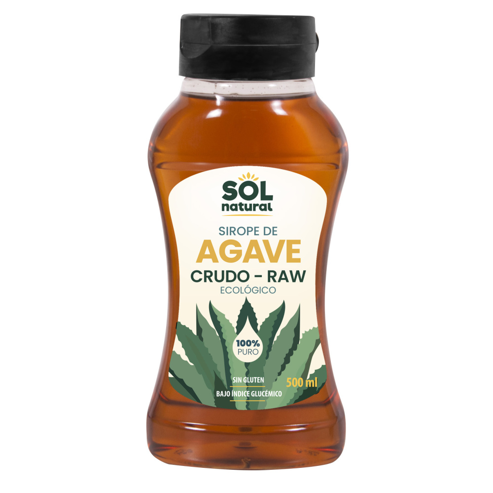 Solnatural Sirope Agave Crudo 500 Ml