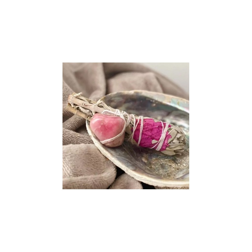 Atado Antorcha Purificante Amor Espiritual Cuarzo Rosa
