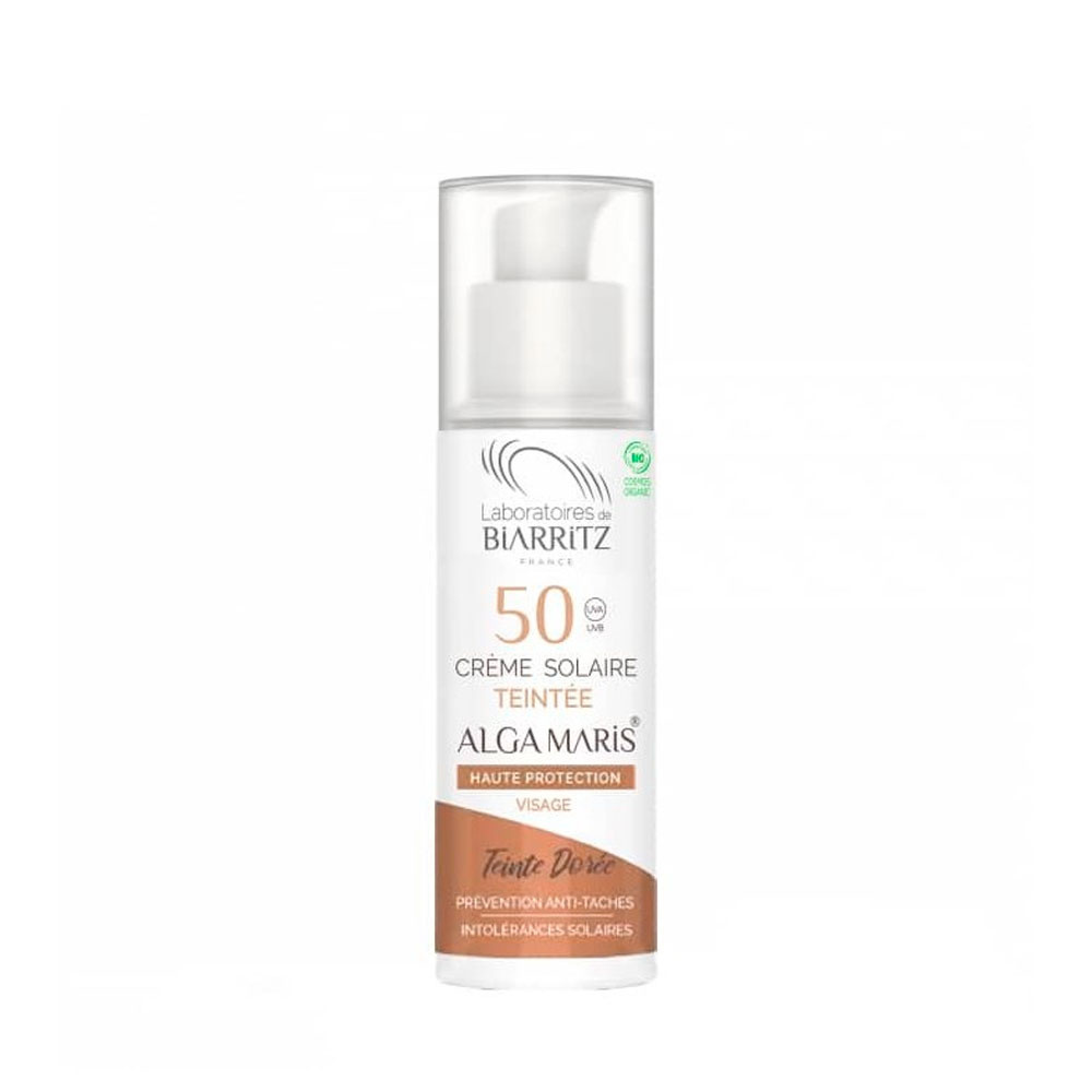 Algamaris Crema Solar Facial 50+ Dorado