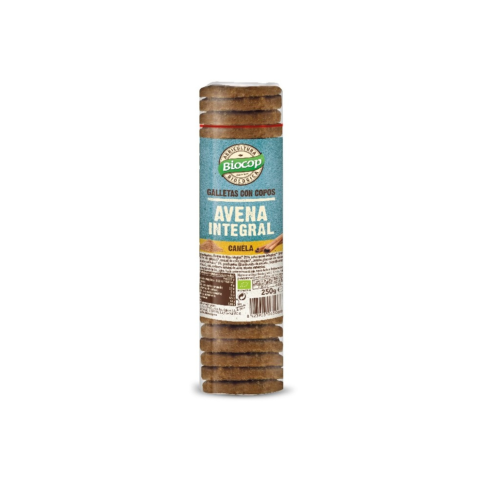 Biocop Galletas Copos Avena Integral Canela 250gr