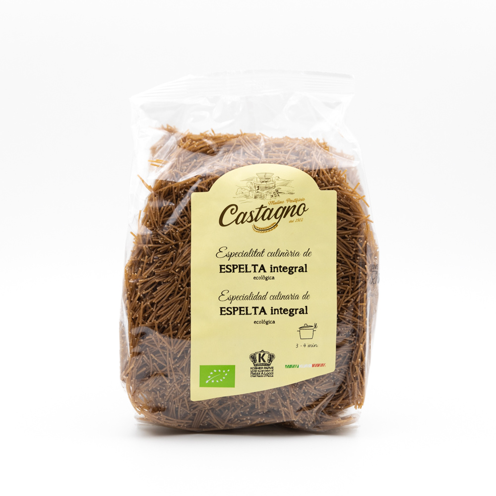 Castagno Fideos Espelta Integral 500 Gr