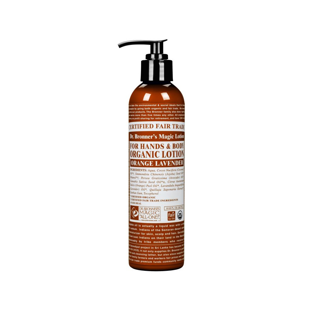 Dr. Bronner´s Locion Corporal Naranja Y Lavanda 237 Ml.