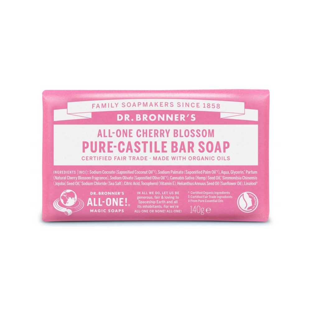 Dr. Bronner´s Pastilla Jabon Cherry (flor De Cerezo) 140 Gr