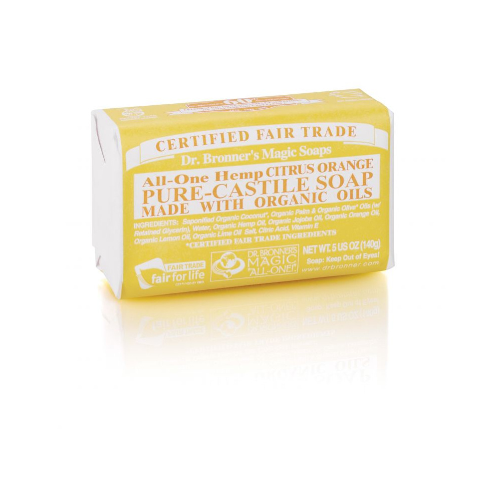 Dr. Bronner´s Pastilla Jabon Citrus Orange 140 Gr