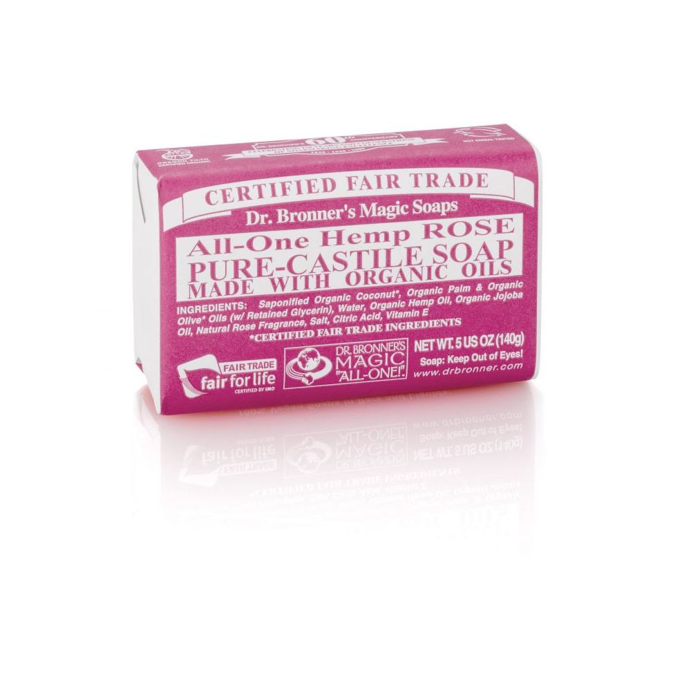 Dr. Bronner´s Pastilla Jabon De Rosas 140 Gr.