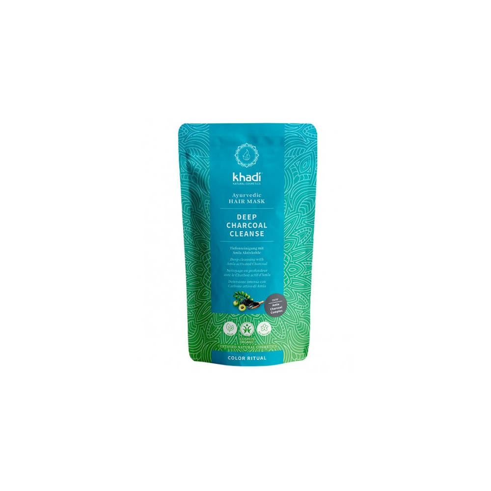 Khadi Mascarilla Capilar Limpiadora Con Carbon De Amla
