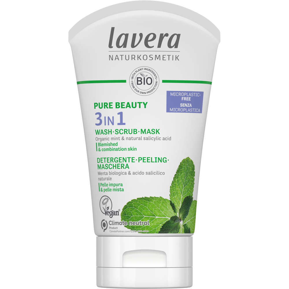 Lavera Gel Limpiador 3 En 1 Peeling + Mascarilla
