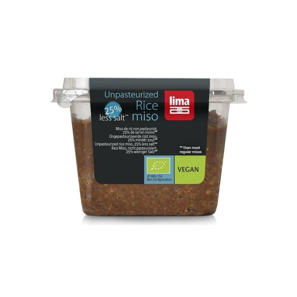 Lima Miso Arroz Integral 300g -25% Sal Sin Pasteurizar