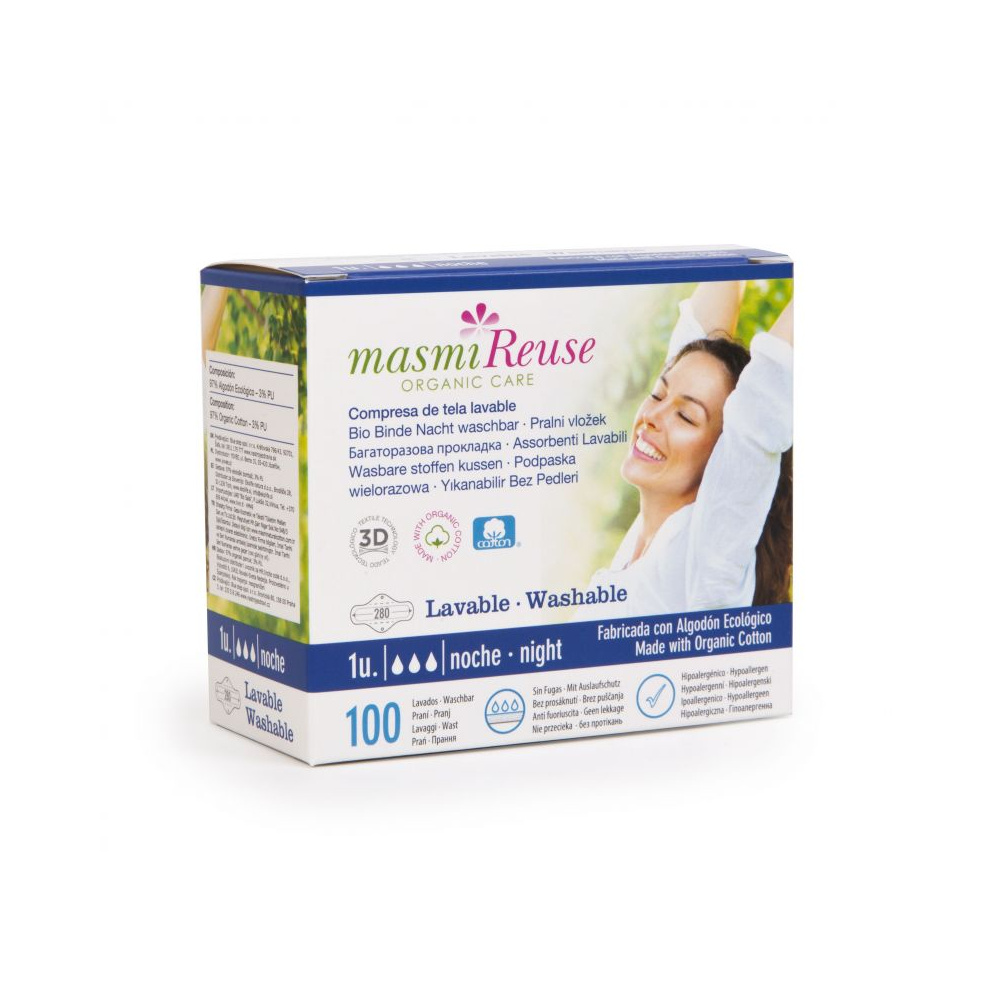 Masmi Compresa Tela Lavable Noche Alas