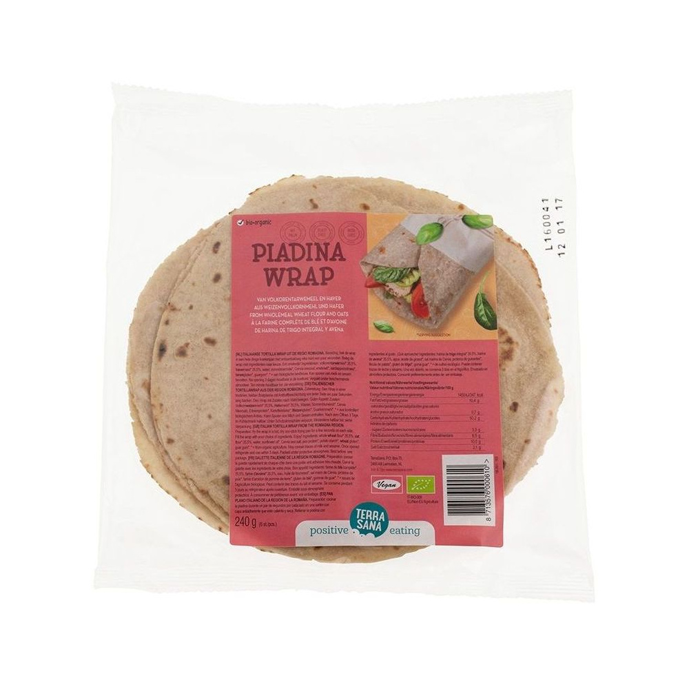 Terrasana Piadina Wrap Espelta Y Avena