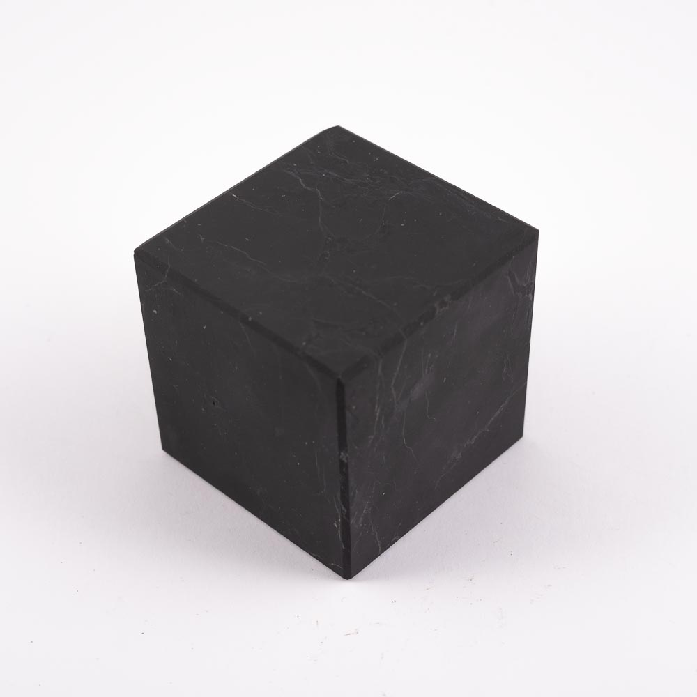 Mineral Piedra Shungit Cubo Grande 5x5 Mate