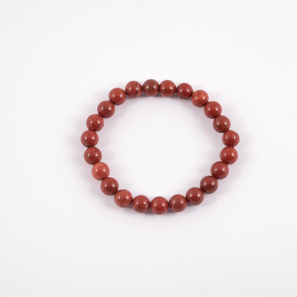Mineral Pulsera Jaspe Rojo 8mm