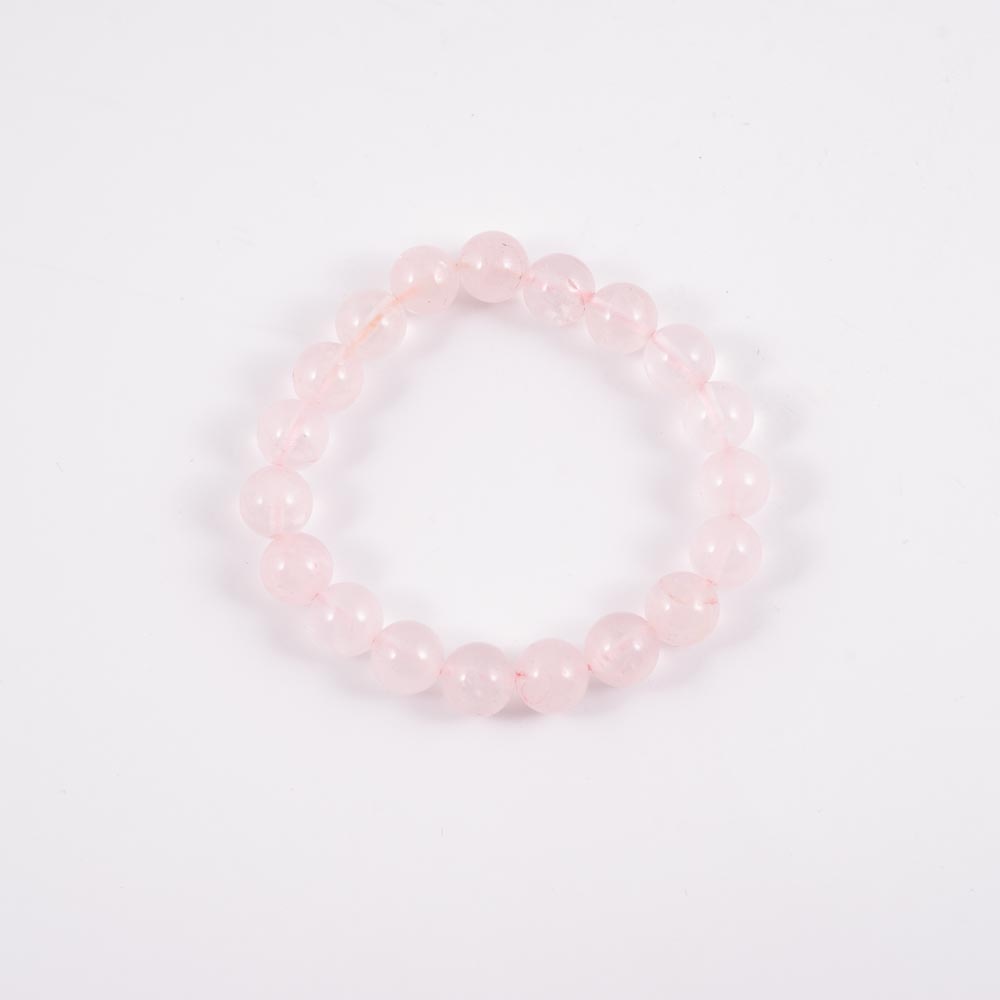 Mineral Pulsera Cuarzo Rosa 10mm