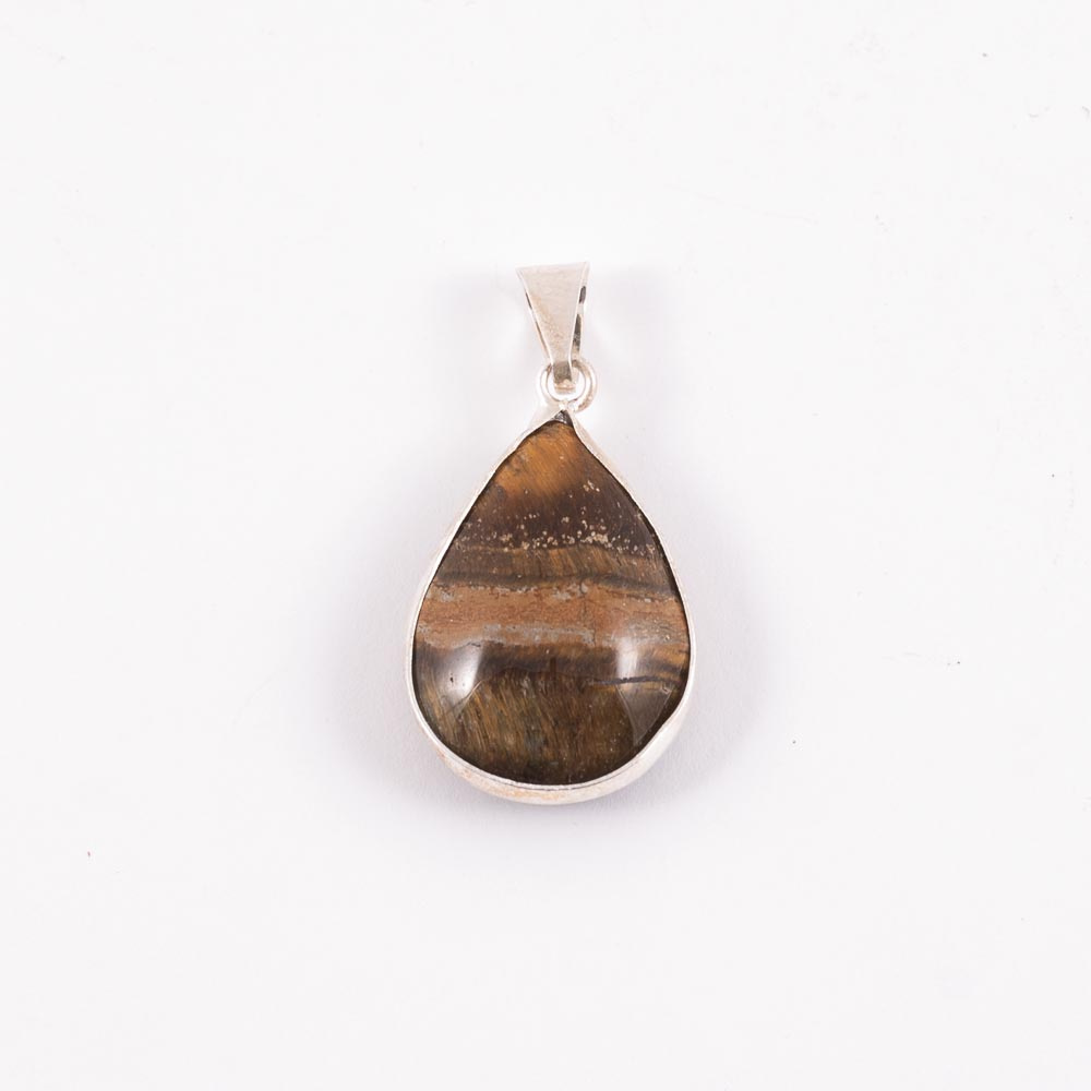 Mineral Colgante Lagrima Ojo De Tigre