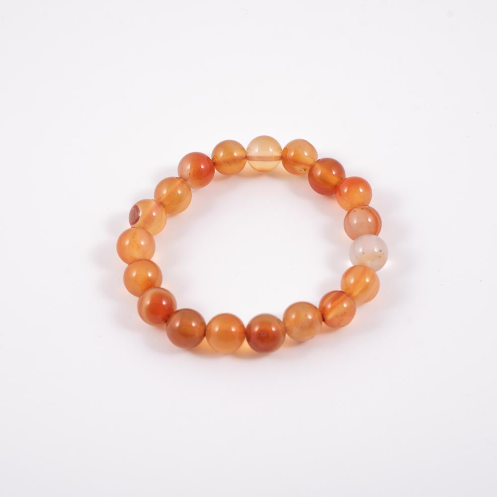 Mineral Pulsera Cornalina 10 Mm