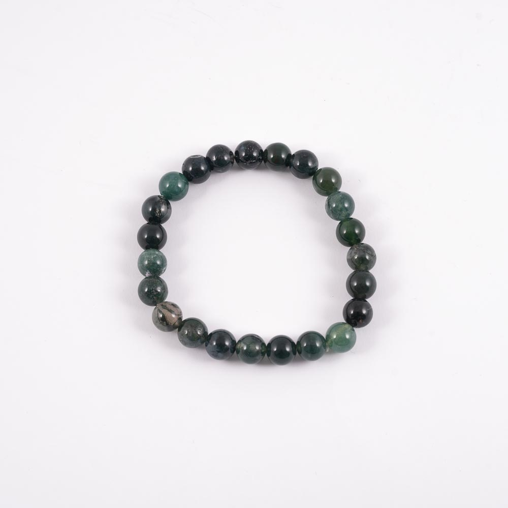 Mineral Pulsera Agata Musgosa 8mm
