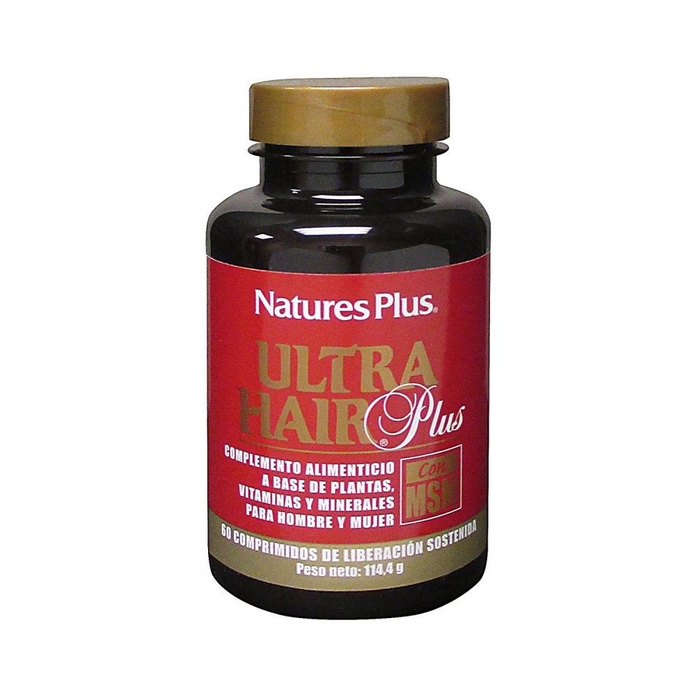 Natures Plus Ultra Hair Plus Con Msm 60 Comp.